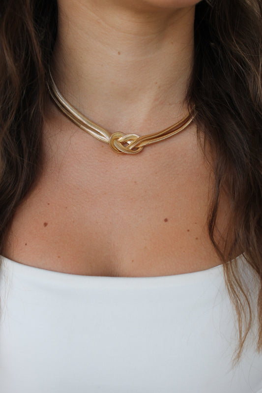 Gold Knot Necklace