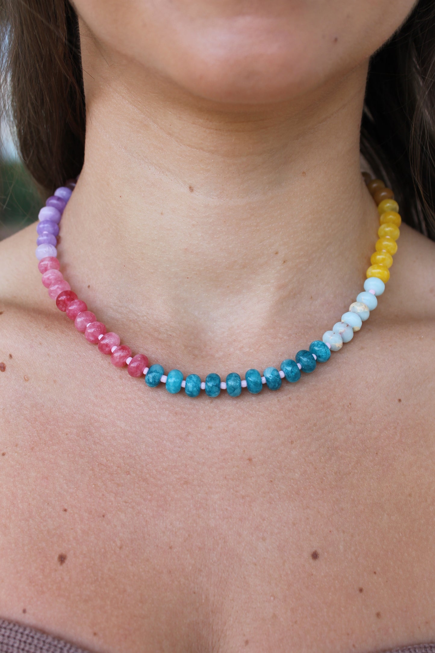 Marble Beaded Necklace