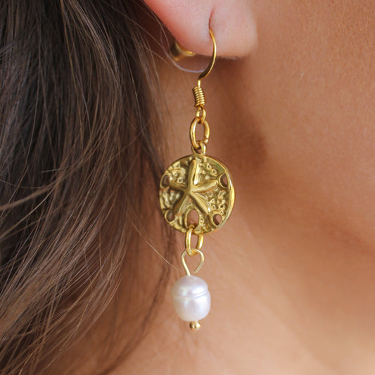 Ocean Token Earrings